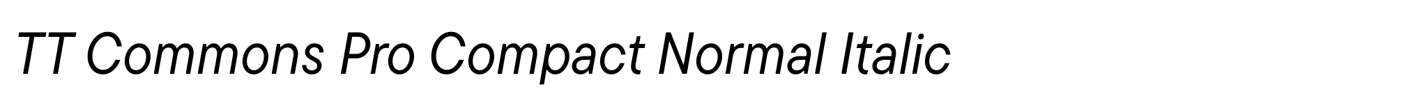 TT Commons Pro Compact Normal Italic image